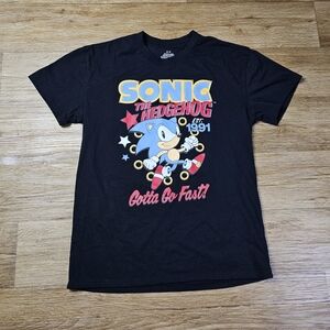 Sonic the Hedgehog Black Graphic Tee